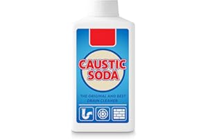 GENERIC Caustic Soda Powder 1kg - Professional Strength Drain Unblocker for Kitchen & Bathroom Sinks - Fast-Acting Pipe Cleaner - Removes Hair, Grease & Blockages