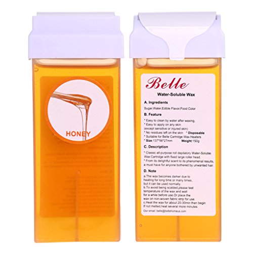 Belle Roller 150g Water-Soluble Wax Honey Roll-on Wax Cartridges Pack of 2pcs