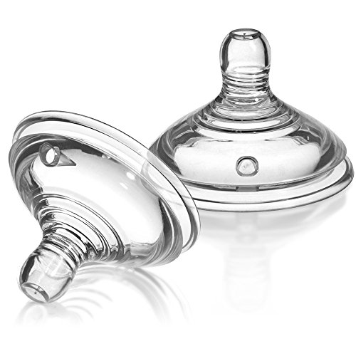 Pack of 2, 4, 6 Baby Bottle Teats Fast Flow Teats Tommee Tippee (6m+) ! (Pack of 2 (1x1))
