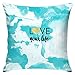 Produktbild Eanijoy Kissenbezug Blue Watercolor Decorative Pillowcase Throw Pillow Cover20x 20Boys Girls Kids Decorative Pillow Cover