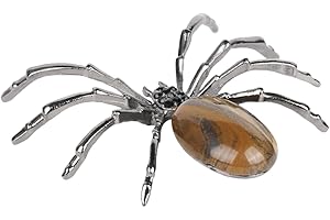 CORHAD Crystal Stone Spider Christmas Ornaments Simulated Spider Decorations Tabletop Decor Vase Decor Decorations for Home Halloween Home Decor Outdoor Ring Face Natural Crystal Stone