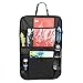 Produktbild PONCTUEL ESCARGOT Auto-Rückenlehnenschutz mit Große Taschen und IPAD Tablet-Fach /Tablet-Halter ,600D Oxford Tuch Rücksitz-Organizer,Auto Sitz Rückenschutz mit Organizer Storage Pocket