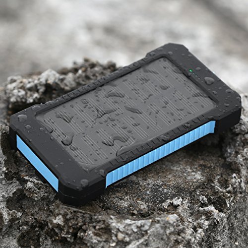 FLOUREON Batterie Externe Portable Batterie de Secours Chargeur Solaire Etanche 10000mAh avec 2 ports USB Boussole et Lampe Torche LED pour Smartphones Samsung Iphone et Tablettes - Bleu reviews FLOUREON Batterie Externe Portable Batterie de Secours Chargeur Solaire Etanche 10000mAh avec 2 ports USB Boussole et Lampe Torche LED pour Smartphones Samsung Iphone et Tablettes - Bleu