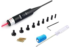 KinZon Kit de visée à alésage Rouge Laser Bore Sighter pour Calibre de 0.17 à 0.54 pour Lunette de visée et Arme de Poing,Airsoft