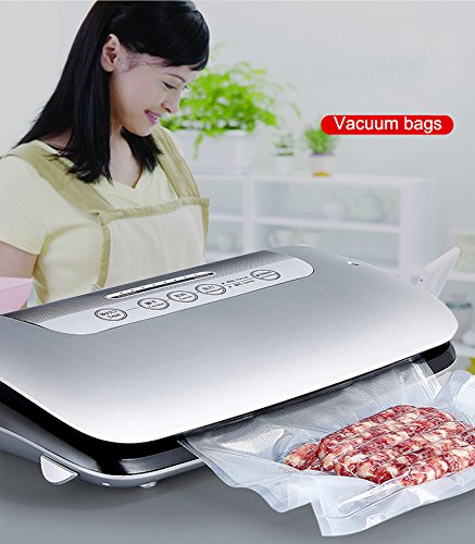 Signstek Folienrollen Vakuumrolle Vakuumschlauch Vakuumbeutel für alle Balken Vakuumierer geeignet / Kochfest – Mikrowellen geeignet – Sous Vide geeignet / stabile Schweißnaht (28cm*5m) - 7