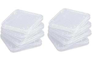 DUTIS Custodia trasparente Universal SD Scheda di archiviazione Durable SDHC Memory Card Box 10pcs Componenti per computer