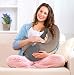 Wallaboo Baby sling Connection, Easy Adjustable and Ergonomic, Newborn and Up, 100% Cotton, Taupe / Grey