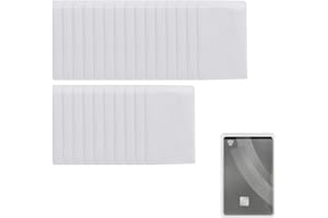 RTRTGS 25 unidades Funda protectora de tarjetas suave, Tarjeta de Crédito, ID de Plástico, Oficina Vertical, Fundas Cartas, Card Sleeves, Portatarjetas Identificación (9x6 cm) (Transparente)