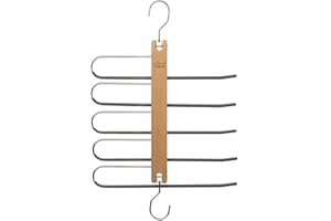 5 FIVE SIMPLY SMART Five - Metalowy i Drewniany wieszak na spodnie Oszczędność miejsca