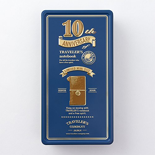 traveler' S Notebook Mini 10th Anniversary Camel - Set Edición Limitada