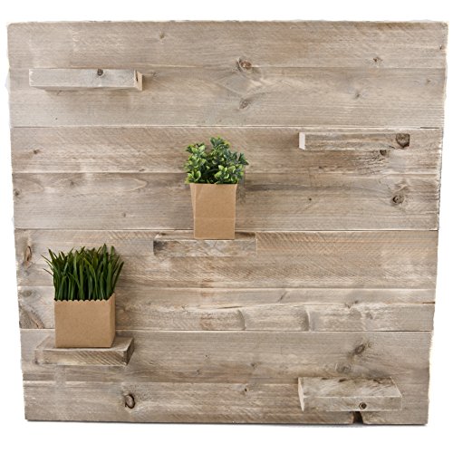 Wandboard Deko Bauholz natur Design (60x100x14cm) - 2