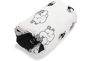 HOBEA-Germany Mini Almohada de Lactancia Almohada de Lactancia de Brazo pequeña Almohada de Lactancia para Viajar Almohada de Lactancia de Viaje en Diferentes diseños (Oveja)