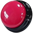Sharplace 30S Recordable Talking Buttons Interactive Toy Squeaks Educational Toys Playback Recording Sound Button Answer Buzzers, rose red