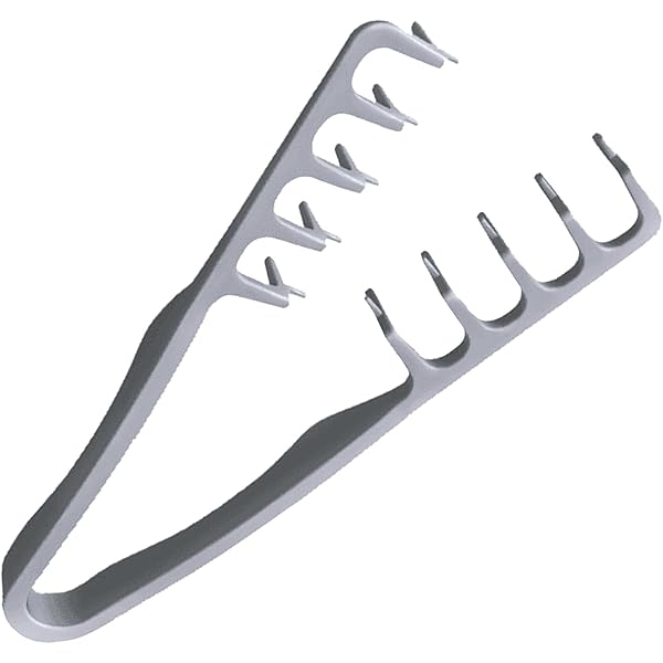 Breiter Zahnkamm Ohne Griff – Entwirrkamm Für Nasses & Trockenes Haar | 15,3 Cm, Rot | Ideal Für Reisen