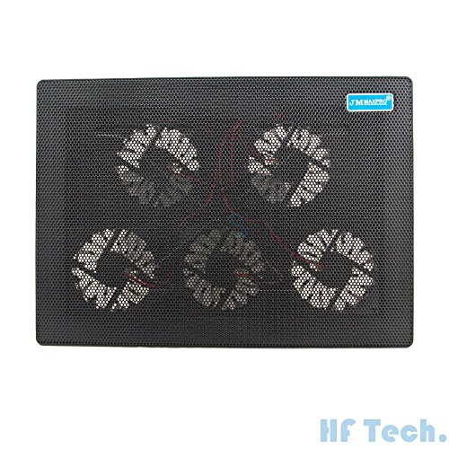 HFTEK® 5 Lüfter Cooling Pad Kühlpad bis 15 zoll USB Laptop Notebook Netbook OVP Neu (HFCPX5) - 3