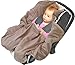 Wallaboo Baby Blanket Fleur, Supersoft 100% Cotton, For Pram, Moses Basket or Crib and Travel, Taupe