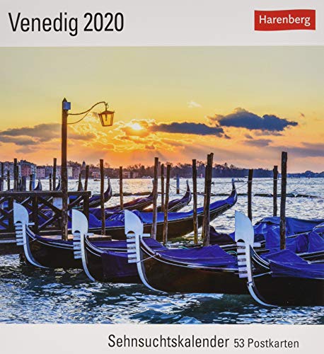 Venedig Postkartenkalender 2020. Wochenkalendarium. Blockkalender. Format 16 x 17,5 cm