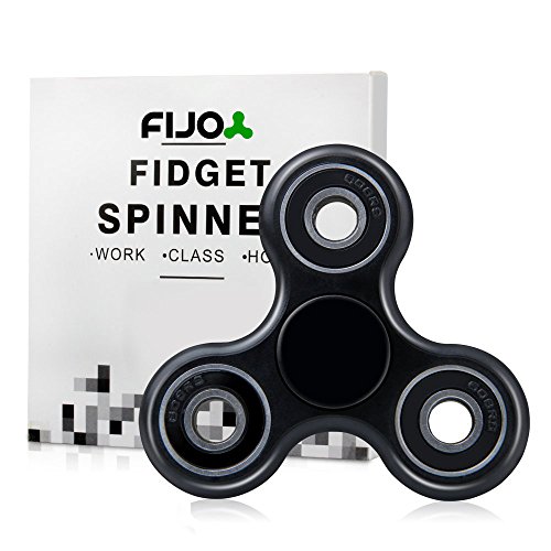 Fijo Jet Black Tri Fidget Spinner Prime Quality - For Stress Relief, Desk Use. Ultra-durable with ceramic bearings. High speed long spin time + GIFT BOX! Fijo Jet Black Tri Fidget Spinner Prime Quality - For Stress Relief, Desk Use. Ultra-durable with ceramic bearings. High speed long spin time + GIFT BOX!