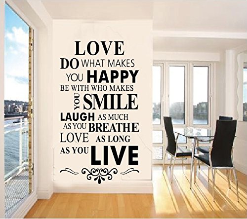Rainbow Fox House Rules Wand Aufkleber Englisch berühmte & inspirierende Zitate Wand Aufkleber Sprüche für Home Dekoration Love