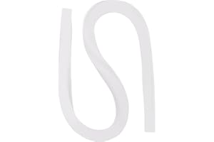 PATIKIL Quilling Strisce Carta 120pz 3/16"(5mm) 54cm Origami Carta Quilling Striscia per Arte Fai-da-Te Mano Artigianato Natale Bianco