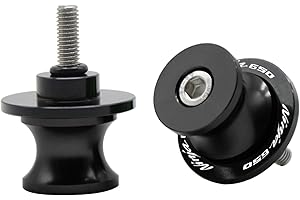 MZ-STORE M8 2pcs Motociclo Nottolini Forcellone Appoggi per Ninja 650 2017 2018 2019 2020 2021 2022-Nero