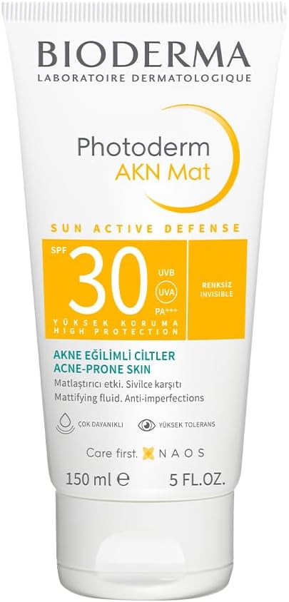 Bioderma Photoderm AKN Mat Sivilce Karşıtı Güneş Kremi Yağlı Akne Eğilimli Ciltler Matlaştırıcı Etki 150 ml