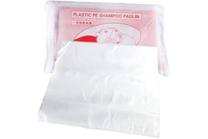 ZARQ Capas de Peluquería, 100 Piezas Capas de Corte de Cabello Desechables Transparente Impermeable Plástico Chal Almohadilla de Lavado de Cabello Capas de Peluquería