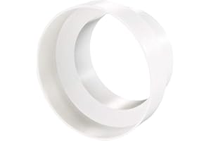 Fantronix Round Ducting Reducer 200mm to 150mm - 8 to 6 inch Duct Pipe Reduction Connector for Extractor Fans, Cooker Hood and Ventilation Units