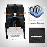 BAYTTER® Design multifunktionaler Rucksack Wickelrucksack Backpack wasserdicht Baby Wickeltasche Set aus Nylon schwarz, für Männer und Frauen, BPA-frei und kein Geruch, Windel-Pad geliefert - 6