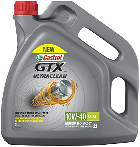 Castrol 15A4D3 GTX Ultraclean 10 W-40 A3/B4, New Grey, 4L
