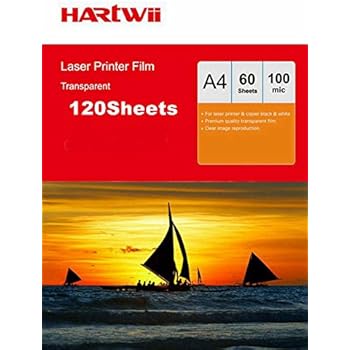 Transparency Film For Inkjet Printers - 50 Sheets Letter Size Overhead Projector Acetate For Crafts & Presentations