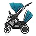 Babystyle Oyster Max 2 Tandem Pushchair - LIE FLAT - Black/Teal - NEW 2015