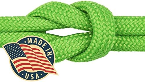 ParaPro Paracord * Very strong ROPE! * THE "GO TO" rope in every situation! * Genuine MIL SPEC 550 Type III Paracord * 100ft (30m) of THE STRONGEST 100% Nylon Rope inspired by the US Military * Only 4mm Diameter! *For home, camping, bushcraft, hiking, boating, fishing, general indoor &amp; outdoor use &amp; even as a tow rope for your car!! * PLUS BONUS 9" WINDER for storing your paracord!