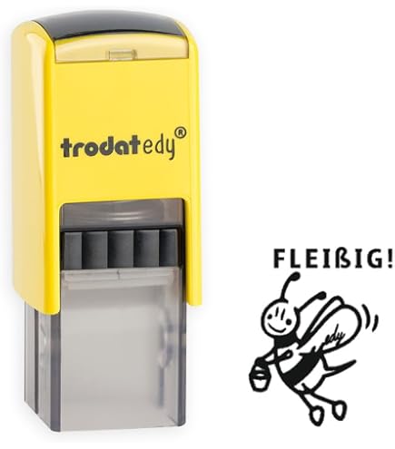 Stemplino Midistempel Biene – 18mm Motiv, Holzstempel Für Bullet Journal & Kinder, FSC-zertifiziert
