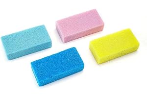 HFINGAQEX 5 piezas de piedra pómez exfoliante de color aleatorio para el cuidado de los pies, removedor de callos secos muertos para el cuidado de los pies, herramientas de pedicura para limpieza de