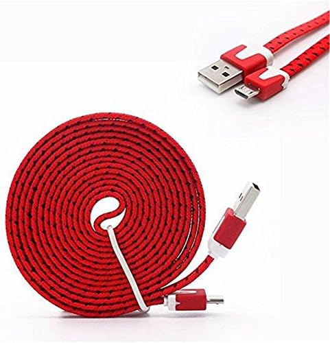 YANSHG® Micro USB Cable Braided Fast Charger Cable USB to Micro USB 2.0 Android Charging Cord for Samsung Galaxy S7/S6/S5/Edge, Note 5/4/3, LG, Nexus, HTC, Nokia, PS4