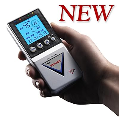 TESMED Electrostimulateur Tesmed Max 7.8 Power + 12 électrodes – 125 types de traitements abdominaux, renforcement, Sport, augmentation masse musculaire, esthétique, TENS