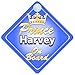 Crown Prince Harvey On Board Personalised Baby / Child Boys Car Sign
