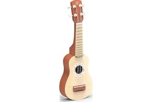 Speedy Monkey SP5004 ukulele 43,6 x 14,6 x 4 cm brun, träleksak för barn, härliga detaljer – bra presentidé