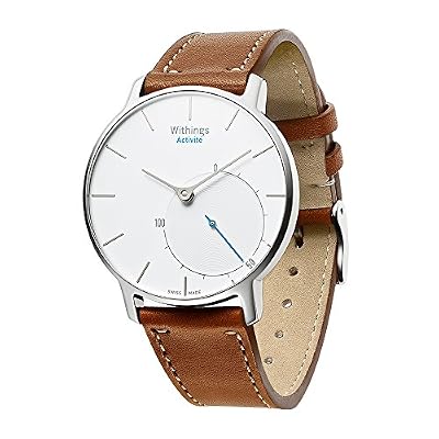 VICARA 18mm Withings Steel HR 36mm Bracelets de Montres Cuir Véritable Bracelet de Montre-Bracelet de Rechange et Bracelet Réglable Sportif Bande pour Withings Watch Withings Activité, Activité Pop Activité Steel (NOT Für Steel HR 40mm) (Marron)