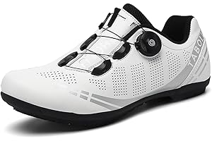 Hixingo Fahrradschuhe Herren Damen Rennrad Und MTB Schuhe Mit Gummisohle, Atmungsaktive Sneaker rutschfeste No-Lock Fahrradschuhe Mountainbike Schuhe 36-47 EU