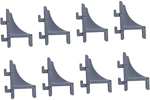 Housoutil 8 Piezas Soporte De Estante Más Fresco Ganchos para Refrigerador Soporte para Estantes Clips De Plástico para Congelador Soporte De Estante Enfriador Hebilla Brillo De Labios