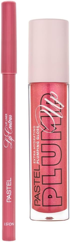 Pastel Profashion Plumping Gloss 206 + Pastel Lip Contour Liner Dudak Parlatıcı 51