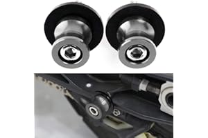 QJY-MOTOR PART-STORE 2pcs Diabolos M10*1.25 Moto CNC 10mm Bobine Tornillos para CFMOTO 450NK 450SR 650NK 800MT Z750 Ninja 250 ER-6N ZX-10R ZX-6R Duke 125 250 390 690 Enduro SMC 990 Supermoto -Titanio