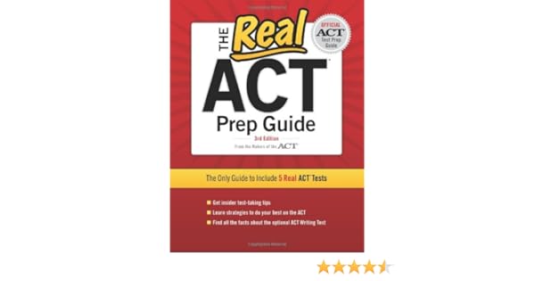 The Real ACT Prep Guide Book  Bonus Online Content Reprint Official Act Prep Guide