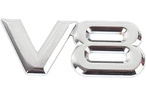 PGONA 1 Unids 3D V8 Logotipo del Coche Emblema de Metal Etiqueta Engomada de la Insignia Del Cuerpo Del Coche Para