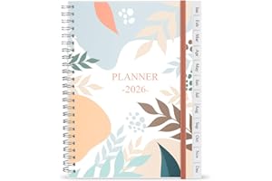 NOKINGO Diary 2026, A5 Weekly/Monthly Planner with Monthly Tabs, 2026 Planner from Jan 2026 to Dec 2026, Twin-Wire Binding,Easy to Organize Your Daily Life,14.8×21cm, Planners 2026 Week to View, 2026 Diary