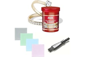 G&C PRODUCTS Jewellery Cleaning Kit with 151 Jewellery Cleaner 145ml, Silver Dip, Gold & Diamond Ring Cleaner, 2 Polishing Cloths & Brush – Jewellery Care Set