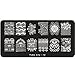 Kolylong Butterfly/Floral/Winter/Lips Heart/Lovers Nail Art Sticker Stamping Plates DIY Decoration tools (B)