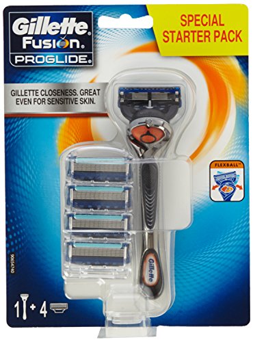 Gillette Fusion ProGlide Rasierer Starter-Set, mit Flexball-Technologie - 3